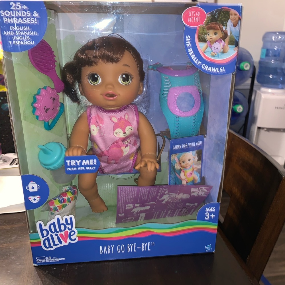Baby Alive Baby Go Bye Bye Doll NIB